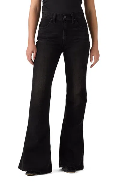 Levi's Puddle High Waist Flare Jeans In Black