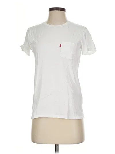 Pre-owned Levi's Short Sleeve T-shirt In White