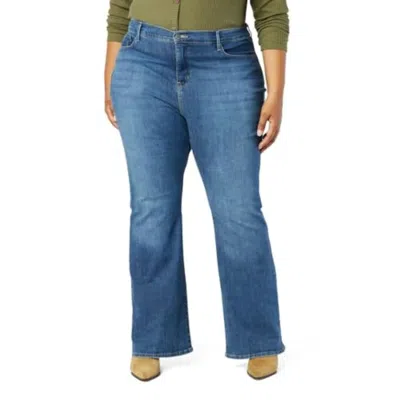 Levi's Strauss Signature Gold Jeans Women Blue Totally Shaping Flare Leg Frog139