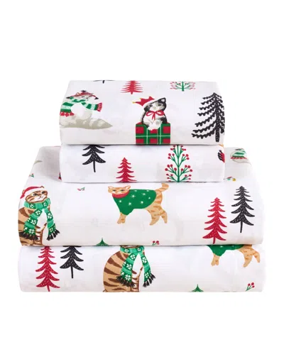 Levtex Home Holiday Soft Microfiber 4-piece Sheet Set, Full In Multi