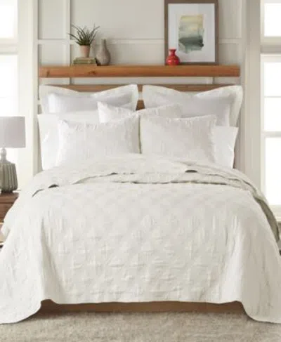 Levtex Washed Linen Relaxed Textured Quilt In Neutral