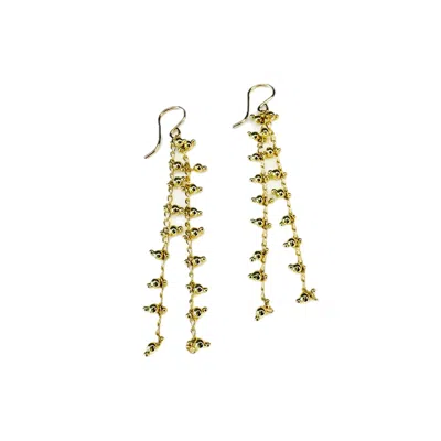 Lexi Jewelry Women's Golden Bolitas Dangly Earrings