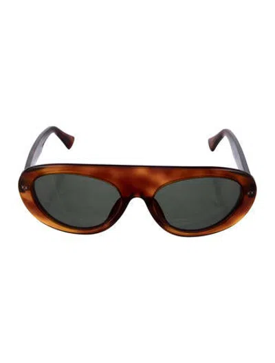 Pre-owned Lexxola Aviator Tinted Sunglasses In Brown