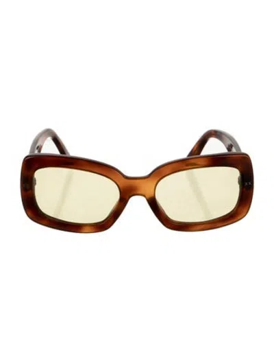 Pre-owned Lexxola Square Tinted Sunglasses In Brown