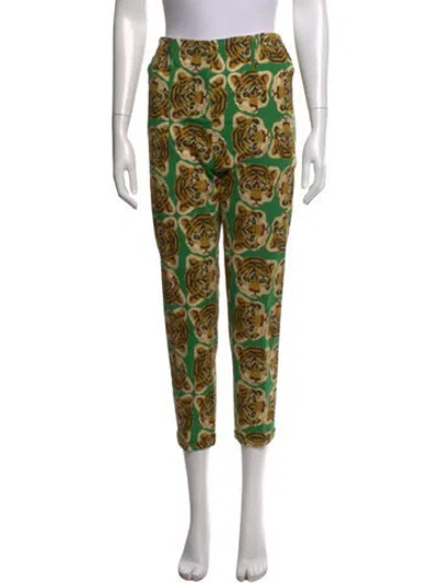 Pre-owned Libertine Animal Print Straight Leg Pants In Multicolor