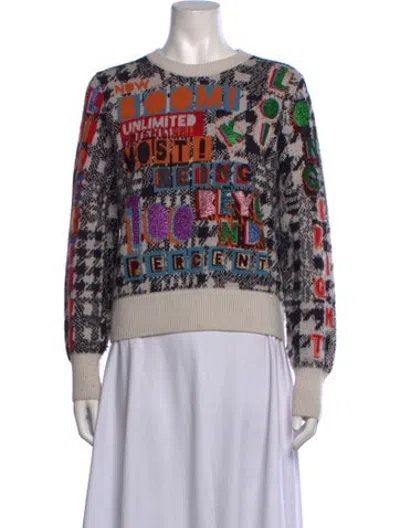 Pre-owned Libertine Cashmere Graphic Print Sweater In Multicolor