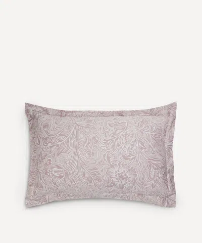 Liberty Etched Bloom Cotton Sateen Standard Pillowcase In Pink