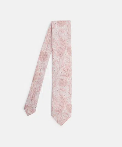 Liberty Mens Arcadia Trail Silk Tie In Pink