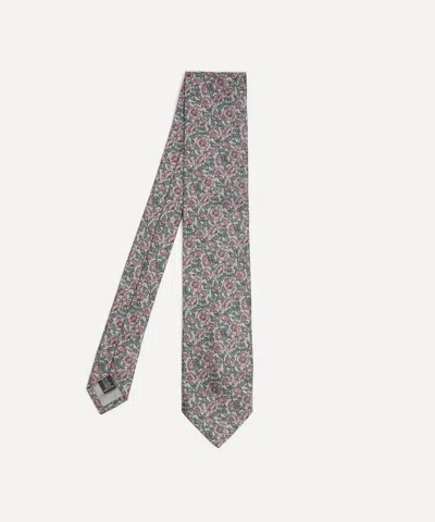 Liberty Mens Astelle Reece Jacquard Silk Tie In Gray