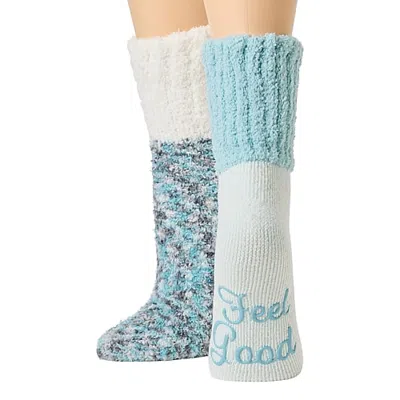 Licensed Properties Super Soft Cozy Womens Multi-pack 2 Pair Slipper Socks In Pink