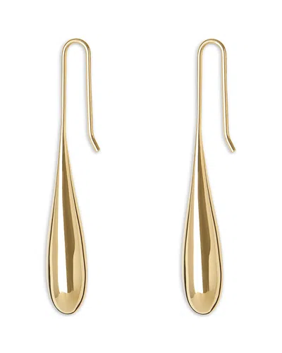 Lie Studio Evelyn Elongated Linear Drop Earrings In Gold
