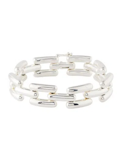 Pre-owned Lie Studio Freya Link Bracelet, 6.75" In Multicolor