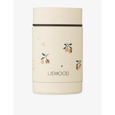 Liewood Peach / Sea Shell Mix Nadja Graphic-print Stainless-steel Food Jar 250ml
