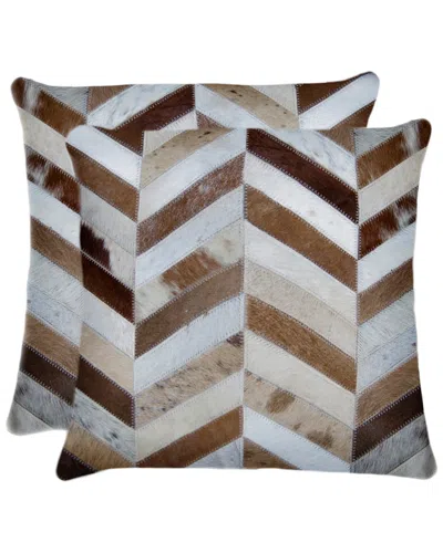 Lifestyle Brands Set Of 2 Torino Chevron Pillows