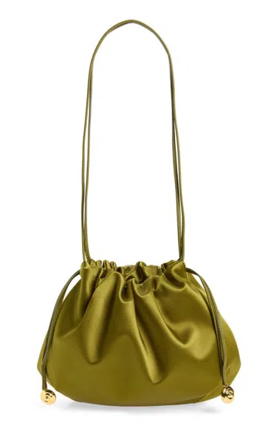 Liffner Charm Satin Pouch In Black