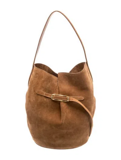 Pre-owned Liffner Suede Bucket Bag In Brown