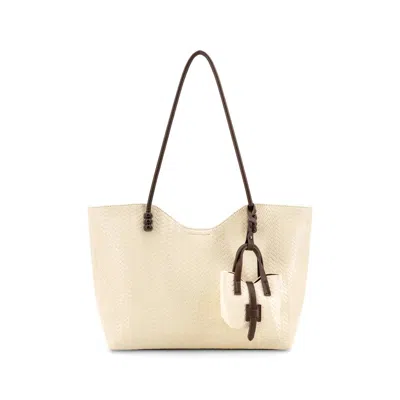 Like Dreams Women's Aveline Woven Tote Bag In Ivory In Multi