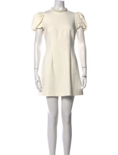 Pre-owned Likely Crew Neck Mini Dress W/ Tags In Neutrals