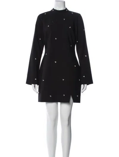 Pre-owned Likely Printed Mini Dress In Black