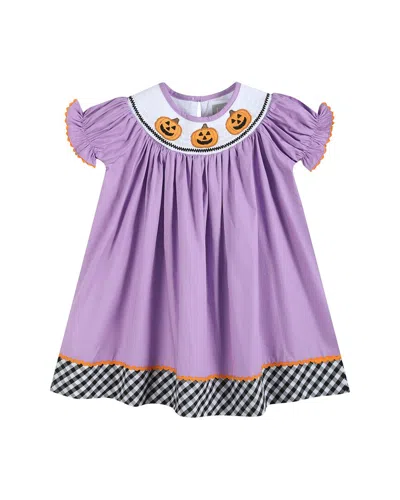 Lil Cactus Bishop Dress In Purple