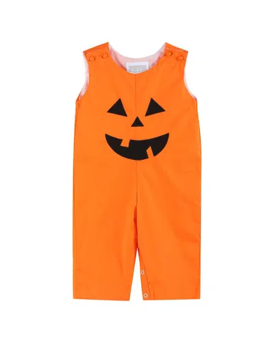 Lil Cactus Jack-o-lantern Pumpkin Halloween Overall In Orange