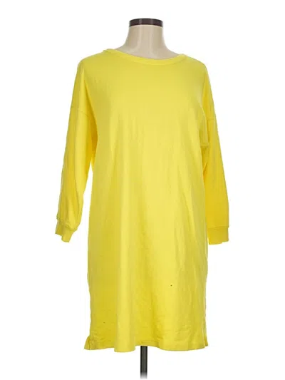 Pre-owned Lilla P Casual Dress In Yellow