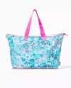 Lilly Pulitzer Getaway Packable Tote In Blue Peri Lilly Loves North Carolina