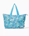 Lilly Pulitzer Getaway Packable Tote In Bali Blue Lilly Loves Cape Cod