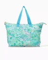 Lilly Pulitzer Getaway Packable Tote In Surf Blue Lilly Loves South Carolina