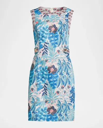Lilly Pulitzer Juno Stretch Shift Minidress In Breezy Aqua