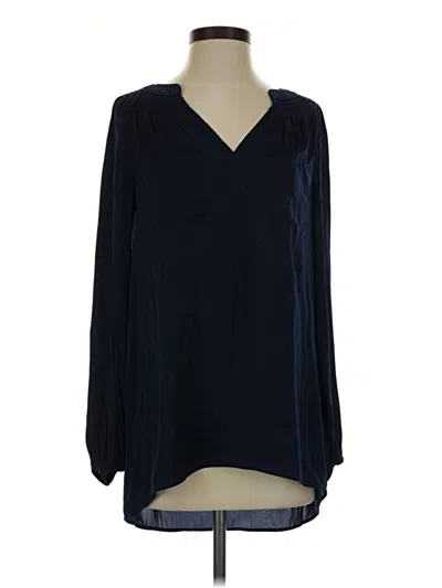 Pre-owned Lilly Pulitzer Long Sleeve Blouse In Blue