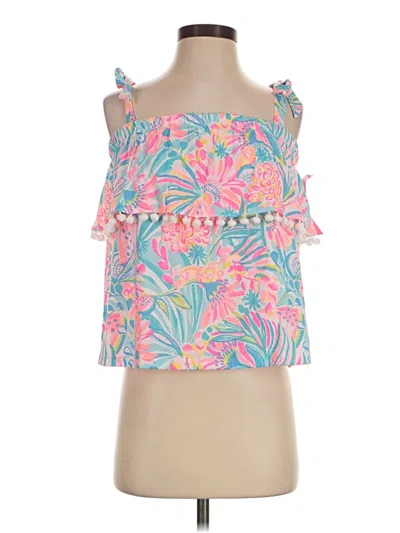 Pre-owned Lilly Pulitzer Sleeveless Blouse In Blue