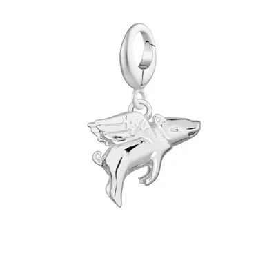 Lily Charmed Women's Sterling Silver Flying Pig Charm