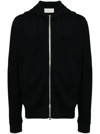 Limitato Sidney Zip-front Hoodie In 210 Black Beauty
