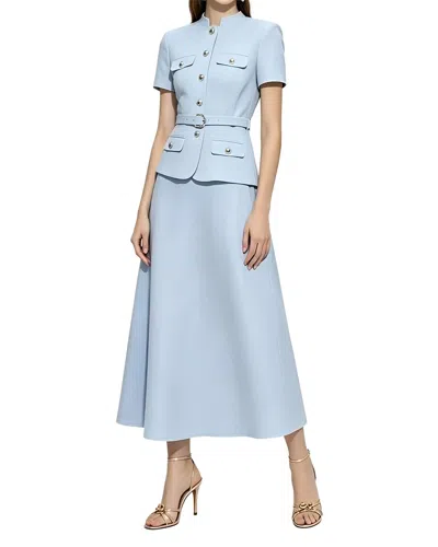 Linda Charm 2pc Top & Skirt Set In Blue