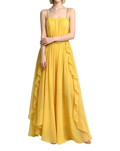 Linda Charm Sleeveless Maxi Dress In Yellow