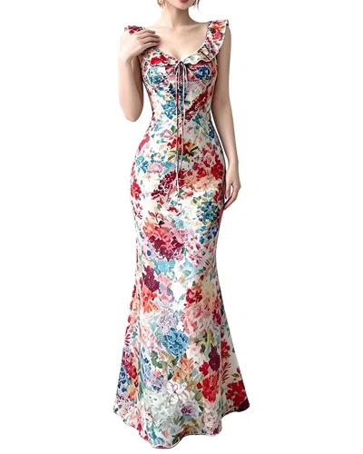 Linda Charm Sleeveless Maxi Dress In Multi