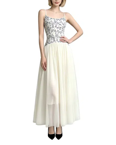 Linda Charm Sleeveless Maxi Dress In White