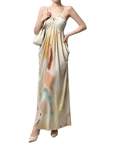 Linda Charm Sleeveless Maxi Dress In Neutral