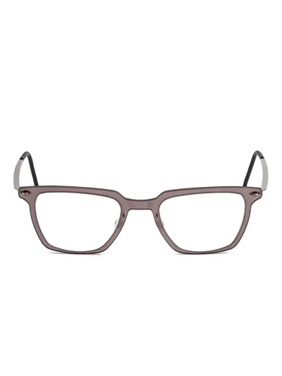 Lindberg Rectangle-frame Glasses In Brown