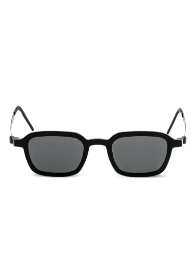 Lindberg Rectangle-frame Sunglasses In Black