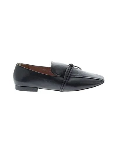 Pre-owned Linea Paolo Flats In Black