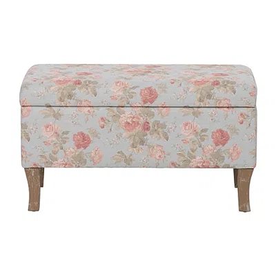 Linon Stephanie Upholstered Storage Bench In Brown