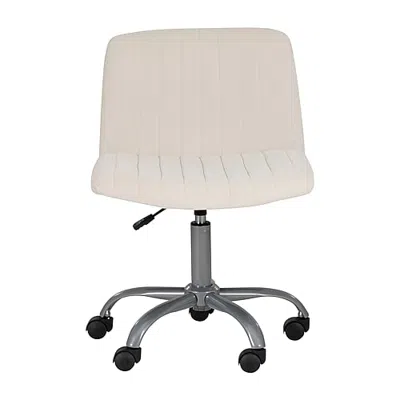Linon Stratton Rolling Office Chair In Sand