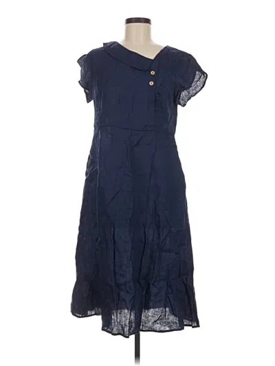 Pre-owned Lintico Casual Dress In Blue