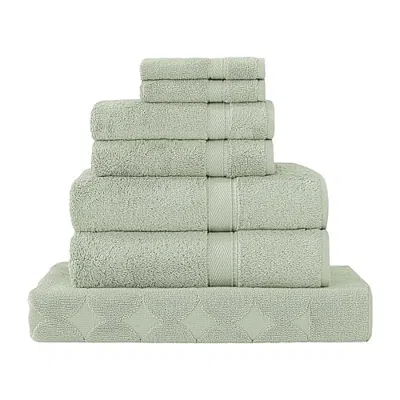 Linum Home Textiles Sinemis Terry 7-pc. Quick Dry Bath Towel Set In Green