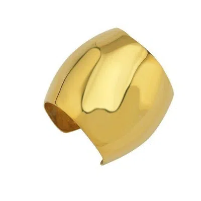 Linya Jewellery Big Ear Cuff Earrings | Gold