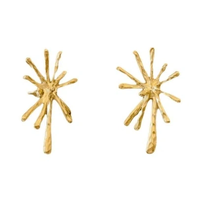Linya Jewellery Big Flow Gold Earrings | Gold
