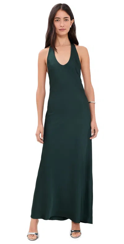 Lioness Bare Maxi Dress Olive Noir In Green