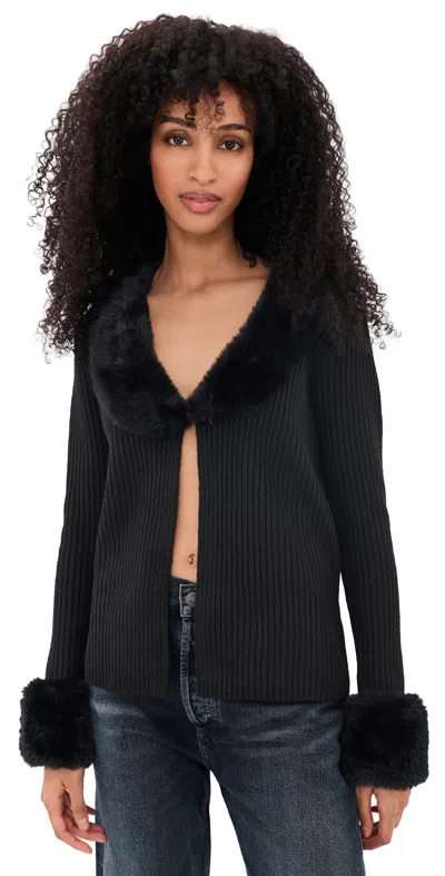 Lioness Gisele Cardigan Noir In Multi